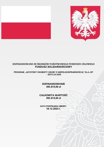 ASYSTENT OSOBISTY OSOBY Z NIEPEŁNOSPRAWNOŚCIĄ” DLA JEDNOSTEK SAMORZĄDU TERYTORIALNEGO – EDYCJA 2025 (link otworzy duże zdjęcie)
