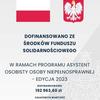 Plakat z informacją dofinansowaniu w kwocie 192 963,60 w RAMACH PROGRAMU ASYSTENT OSOBISTY OSOBY NIE