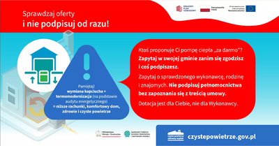 Ostrzeżenie dla wnioskodawców i beneficjentów programu „Czyste Powietrze”